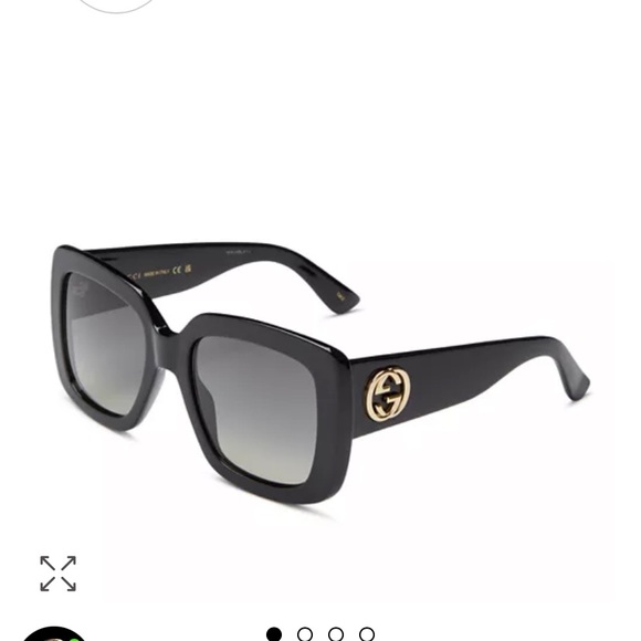 Gucci Oversized Black Sunglasses - Picture 6 of 7